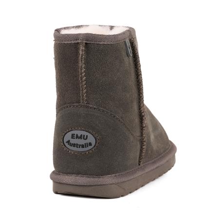 Детские полусапоги из овчины (угги) EMU Australia Wallaby Mini K10103, серые