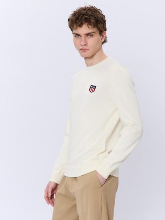 Мужской джемпер Gant COTTON C-NECK 8050185, белый