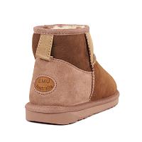 Stingers Stinger Micro Patchwork W13185 - Женские полусапоги из овчины (угги) EMU Australia, коричневые Stingers Stinger Micro Patchwork W13185 - Женские полусапоги из овчины (угги) EMU Australia, коричневые