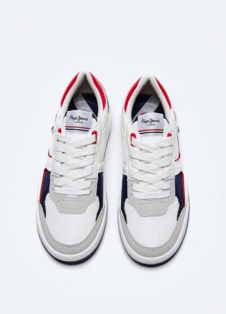 Детские кеды Pepe Jeans London KURT BASKET PBS30479, белые