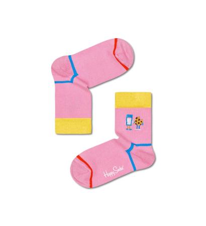 Kids Embroidery Cookie & Milk Sock KBECM01