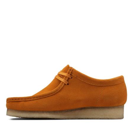 Мужские полуботинки Clarks Wallabee 26157370, оранжевые