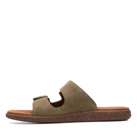 Мужские сланцы Clarks Vine Cedar 26139800, оливковые