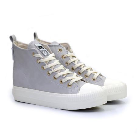 Женские высокие кеды British Knights KAYA MID B52-3707-01, серые