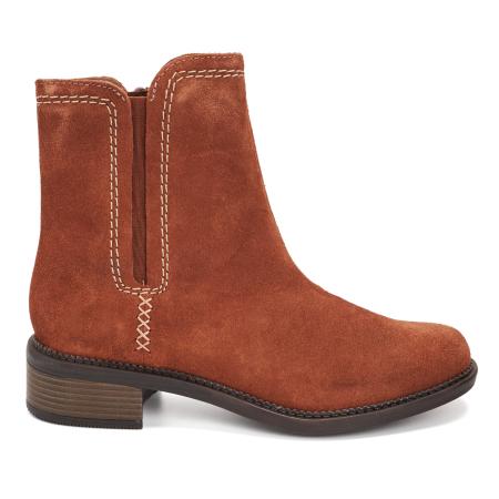 Женские полусапоги Clarks Maye Zip 26168048, коричневые