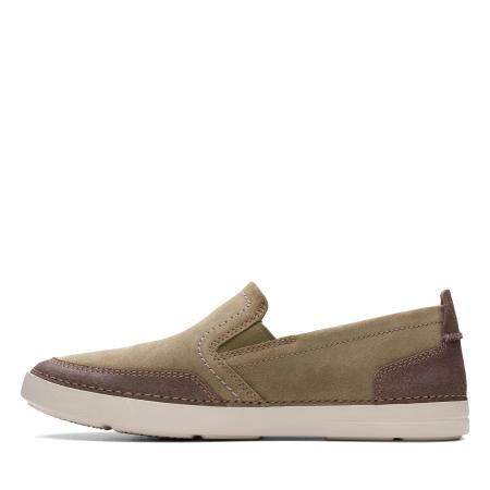 Мужские слипоны Clarks Gosler Race 26140846, оливковые