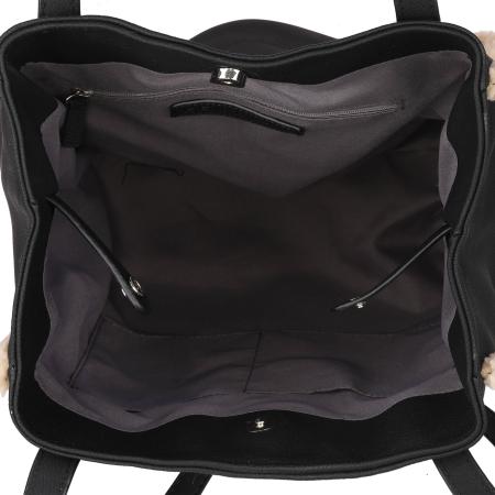 Женская сумка шоппер Tom Tailor Bags ARONA TEDDY, Shopper M no zip 301110, черная