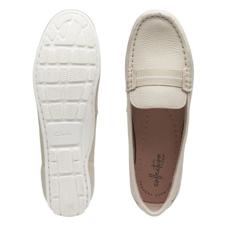 Женские мокасины Clarks Dameo Vine 26140090, белые Женские мокасины Clarks Dameo Vine 26140090, белые
