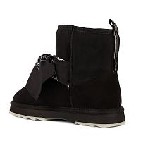Sheepskin Fashion Sharky Mini Bandana W13199 - Женские полусапоги из овчины (угги) EMU Australia, черные Sheepskin Fashion Sharky Mini Bandana W13199 - Женские полусапоги из овчины (угги) EMU Australia, черные