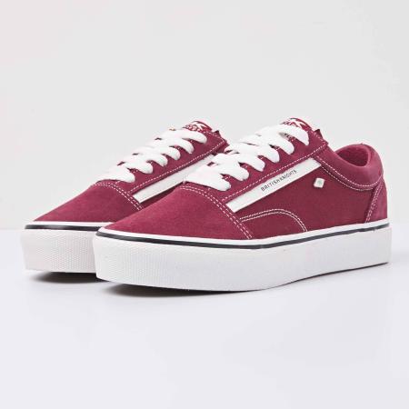 Женские кеды British Knights MACK PLATFORM B48-3713-03, бордовые