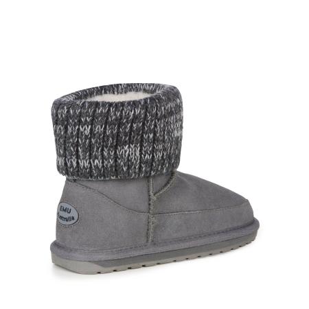 Детские полусапоги из овчины (угги) EMU Australia Eccles K12610, серые