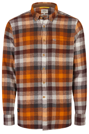 Мужская рубашка Camel Active Longsleeve Shirt 409118-8S58, оранжевая