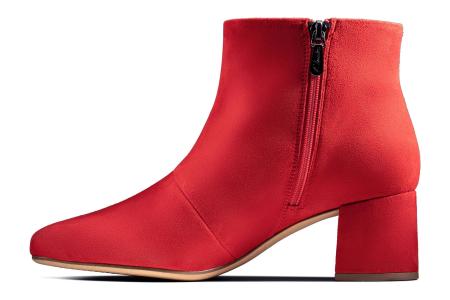 Женские ботильоны Clarks Sheer Flora 26146356, красные
