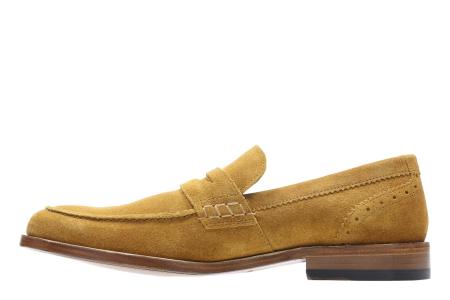 Мужские лоферы Clarks James Free 26139030, оранжевые