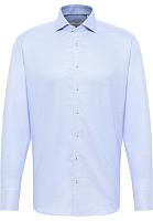 РУБАШКА 1187-12-X68V - Мужская рубашка ETERNA, голубая