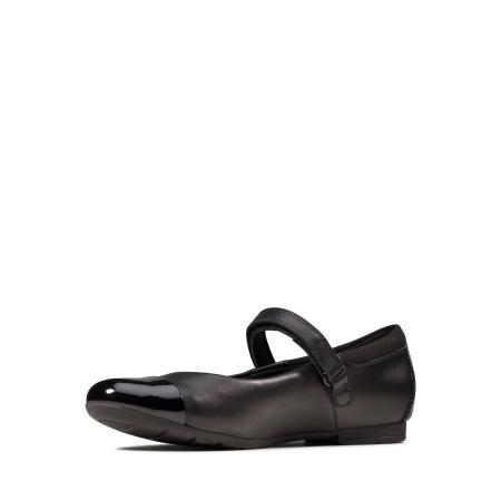 Детские туфли на ремешке Clarks Scala Gem K 26149553, черные