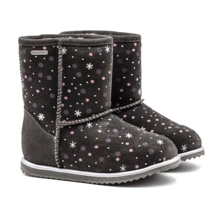 Детские сапоги EMU Australia Snow Brumby K12608, серые Детские сапоги EMU Australia Snow Brumby K12608, серые