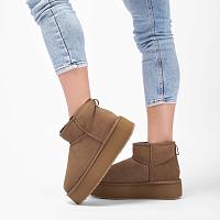 Stingers Stinger Micro Flatform W13082 - Женские угги EMU Australia, коричневые Stingers Stinger Micro Flatform W13082 - Женские угги EMU Australia, коричневые