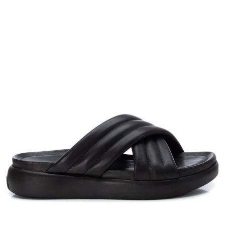 Женские сланцы CARMELA LEATHER LADIES SANDALS 68586, черные