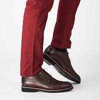  E3805-140 - Мужские дерби брогированные Bugatti, коричневые