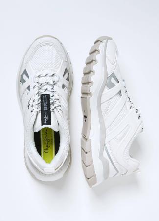 Мужские кроссовки Pepe Jeans London BANKSY TRECK PMS30829, белые