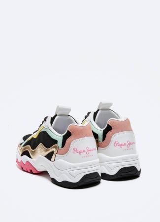 Женщины кроссовки Pepe Jeans London SLOANE CUTE PLS31139, черные