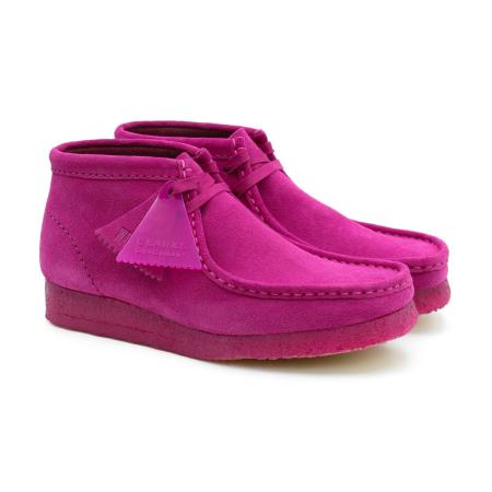 Женские ботинки Clarks Wallabee Boot. 26162541, розовые