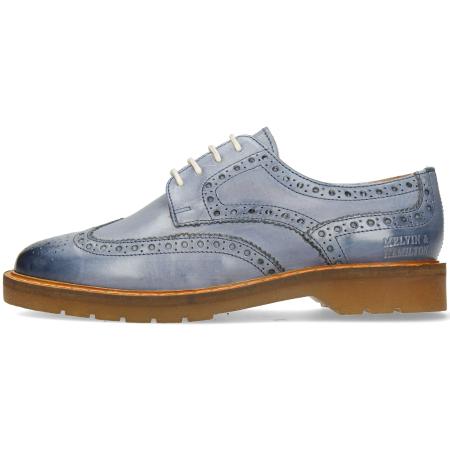 Женские дерби брогированные Melvin & Hamilton Megan 5R 111539, голубые