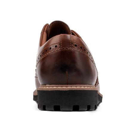 Мужские дерби брогированные Clarks Batcombe Wing 26127191, коньячные