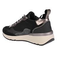LEATHER COMBINED LADIES SHOES 160263 - Женские кроссовки CARMELA, черные