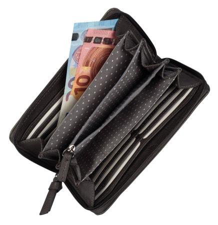 Женский кошелек Tom Tailor Bags JUNA, Long zip wallet 24421, серый