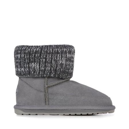 Детские полусапоги из овчины (угги) EMU Australia Eccles K12610, серые