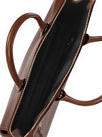 LEATHER HAND BAG RF43093 - Женская сумка Royalfinch, коричневая
