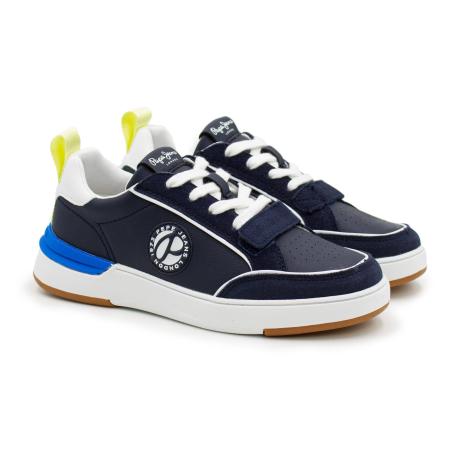 Детские кеды Pepe Jeans London BAXTER PATCH BOY PBS30524, синие