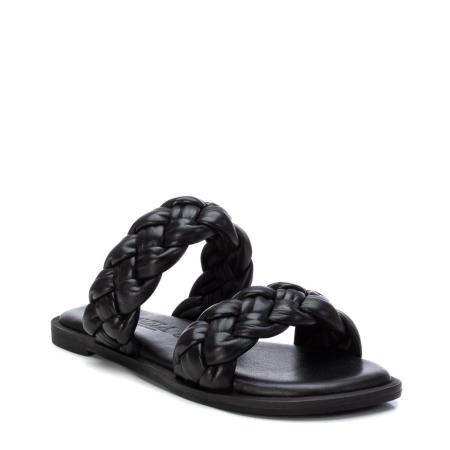 Женские сланцы CARMELA LEATHER LADIES SANDALS 68546, черные