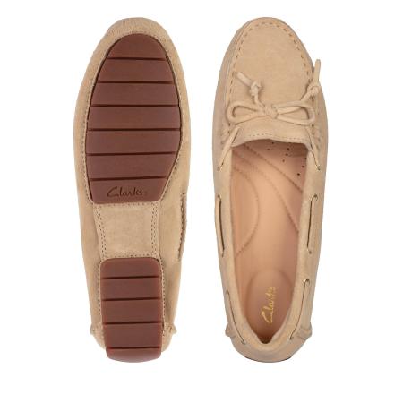 Женские мокасины Clarks C Mocc Boat2 26156422, бежевые