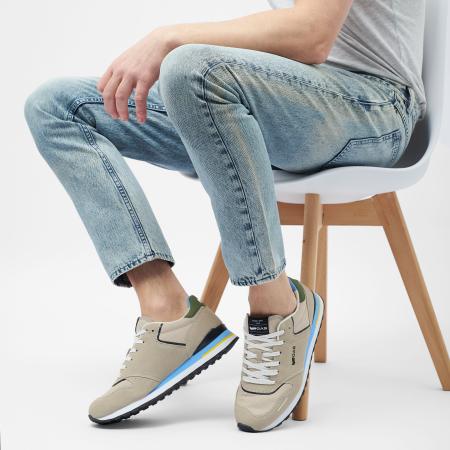 Мужские кроссовки GAS ALBA MIX GAM513600, бежевые