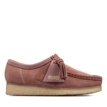 Женские полуботинки Clarks Wallabee. 26163265, розовые