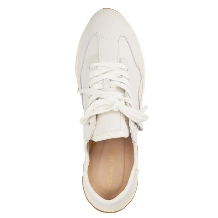 Женские кроссовки Clarks DashLite Lo 26167782, белые