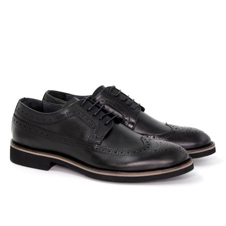 Мужские дерби брогированные Bugatti E3805-170, черные