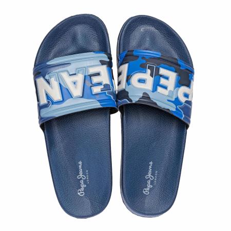 Мужские сланцы Pepe Jeans London SLIDER CAMO PMS70071, синие