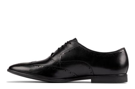 Мужские оксфорды брогированные Clarks Bampton Rhodes 26152111, черные Мужские оксфорды брогированные Clarks Bampton Rhodes 26152111, черные