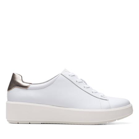 Женские кеды Clarks Layton Pace 26158891, белые Женские кеды Clarks Layton Pace 26158891, белые