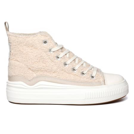 Женские высокие кеды British Knights KAYA FLOW MID B52-3732-01, бежевые