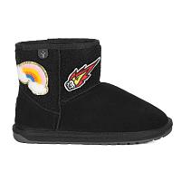 Wallaby Mini Play K12748 - Детские ботинки из овчины (угги) EMU Australia, черные