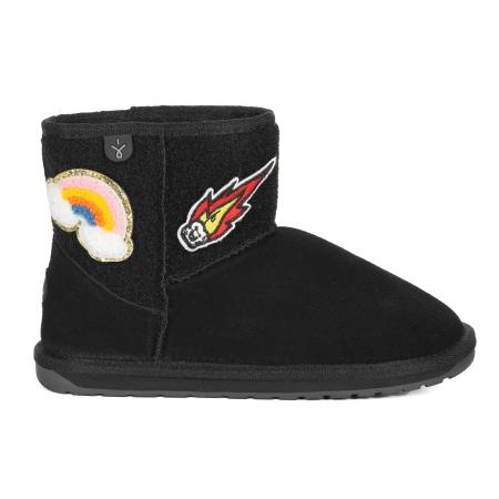 Детские ботинки из овчины (угги) EMU Australia Wallaby Mini Play K12748, черные