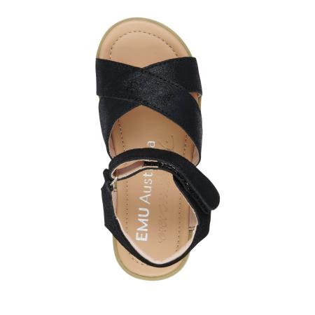 Детские сандалии EMU Australia Rose K12215, черные Детские сандалии EMU Australia Rose K12215, черные