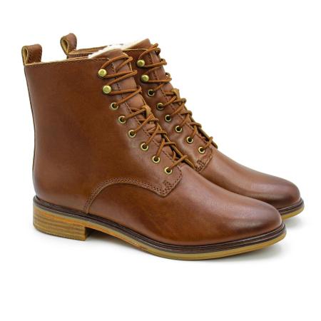 Женские высокие ботинки Clarks Clarkdale Lace 26162031, коричневые