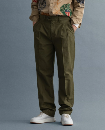 STRAIGHT PLEATED CHINOS 1500201