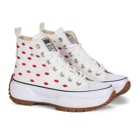 Женские высокие кеды British Knights KAYA MID FLY B51-3714-03, белые